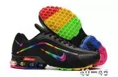 nike off white shox r4 new pas cher rainbow black